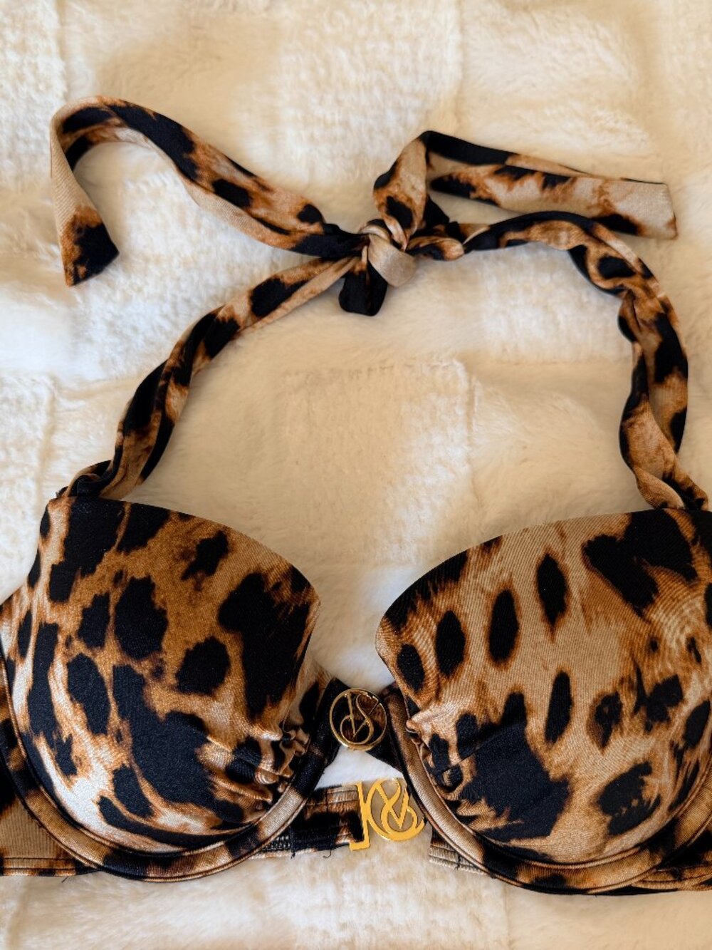 Victoria's Secret "Very Sexy" Bombshell Add-2-Cups Push-Up Halter Bikini Top 34C